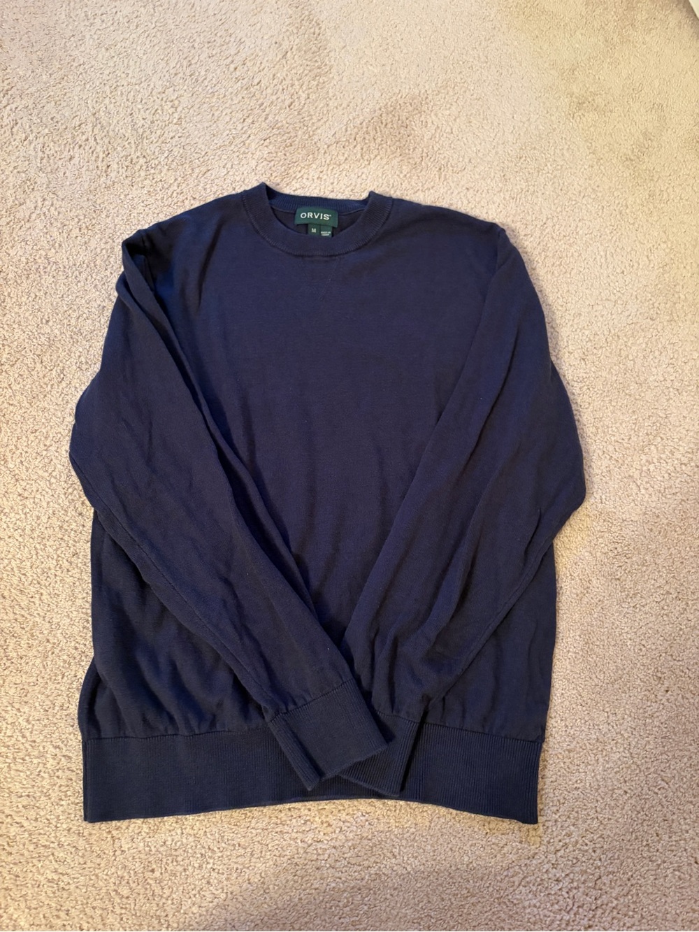 Orvis Men’s Navy Crewneck Sweater